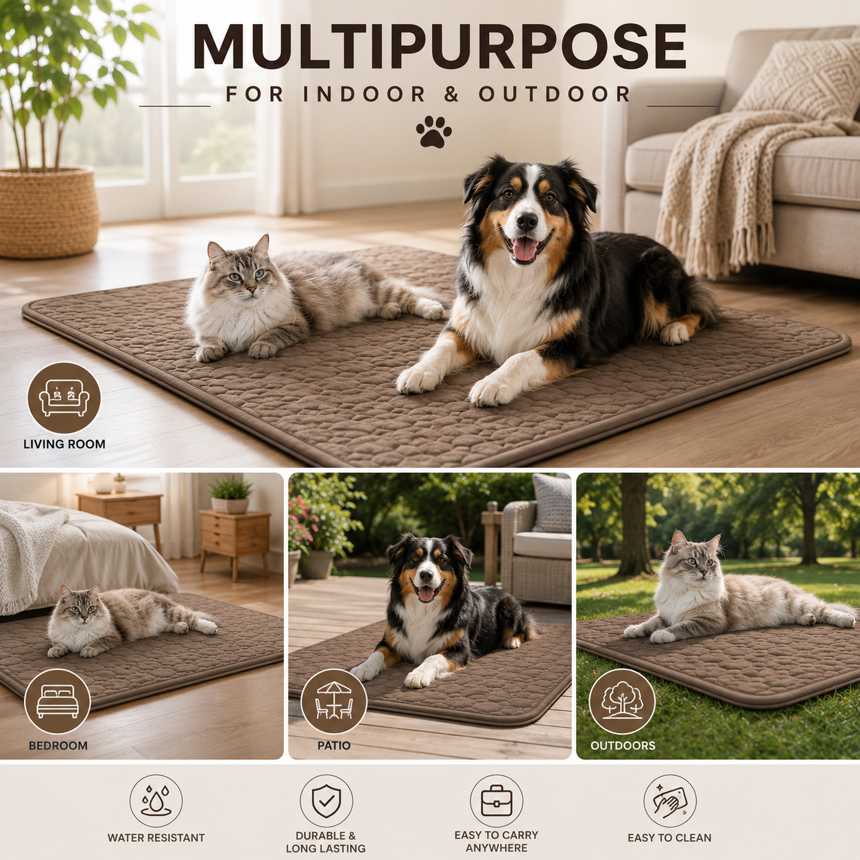 ChillPaws Cooling Pet Mat — Extra Large Bed for Dogs & Cats 8
