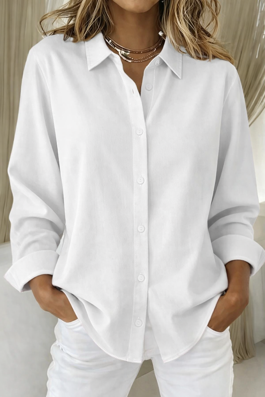 Sophie Elegant Button Blouse — Lightweight & Flattering Fit 5