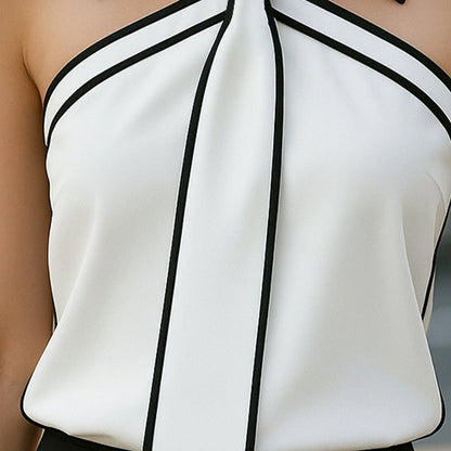 Chic Collection | Women's Blouse with Halter Neck Design | Elegant Summer Tops for Stylish Occasions