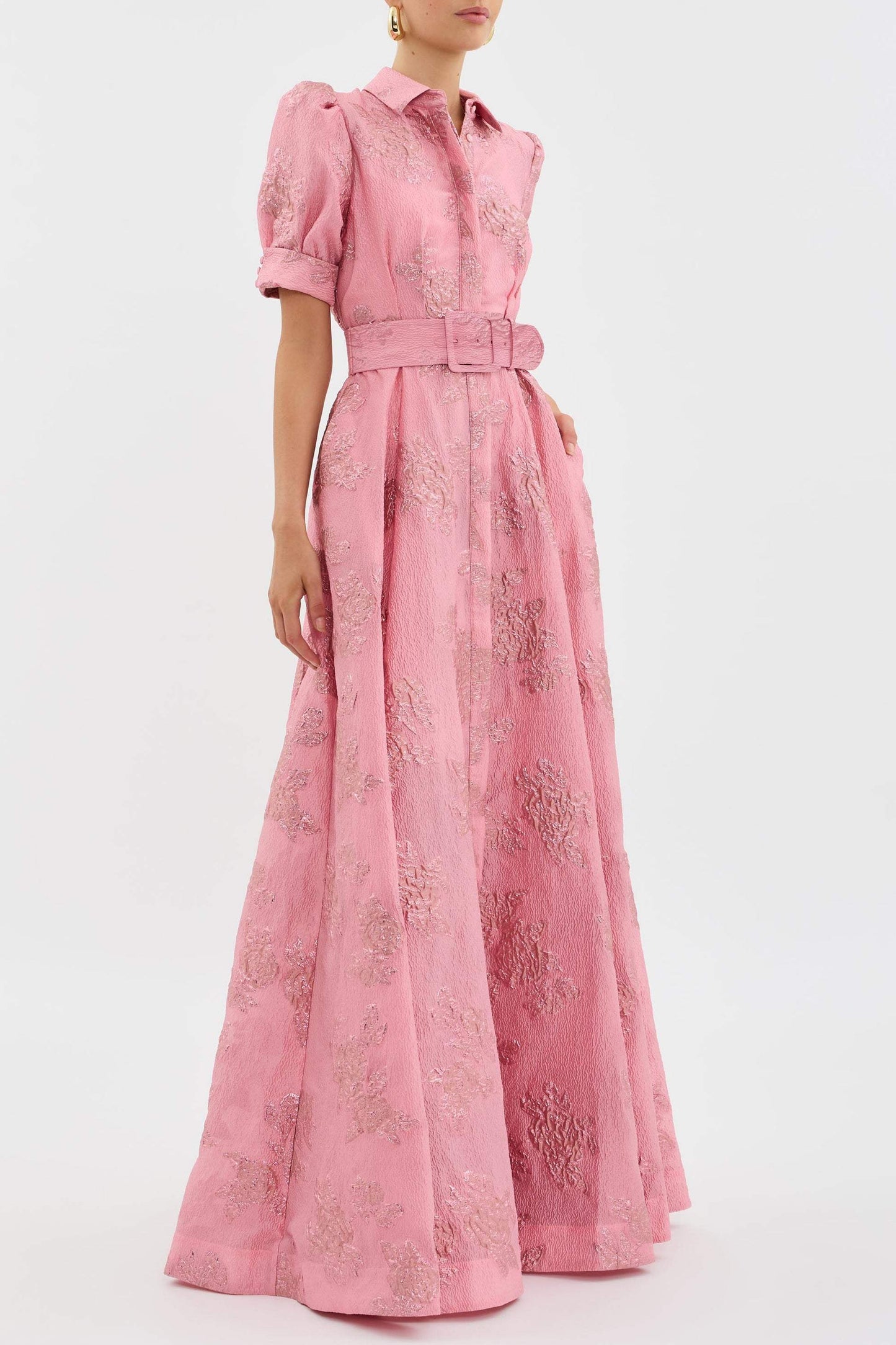 Chic Collection | Women's Dress with Puff Sleeves | Elegant A-Line Design for Effortless Style