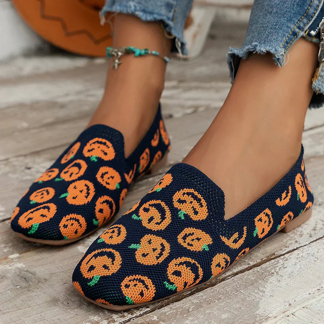 Clara | Black Flats for Women with Cushioned Insole | Slip-On Comfort for Everyday Style