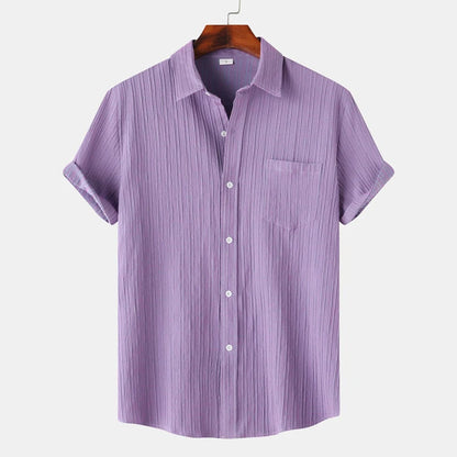 Coastal Collection | Men's Shirt with Moisture-Wicking Fabric | Classic Fit for Summer Comfort