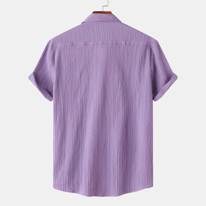 Coastal Collection | Men's Shirt with Moisture-Wicking Fabric | Classic Fit for Summer Comfort
