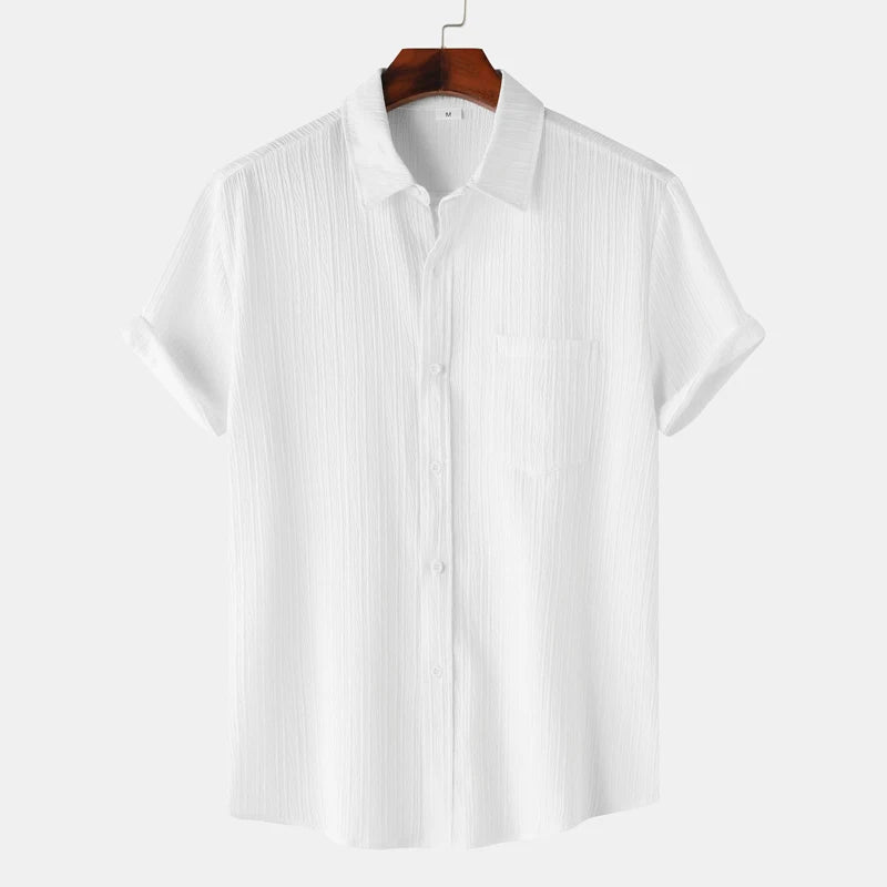 Coastal Collection | Men's Shirt with Moisture-Wicking Fabric | Classic Fit for Summer Comfort