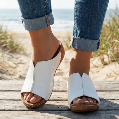 Comfort Step | Women's Sandals with Cushioned Sole | Stylish Open Toe Design for All-Day Comfort