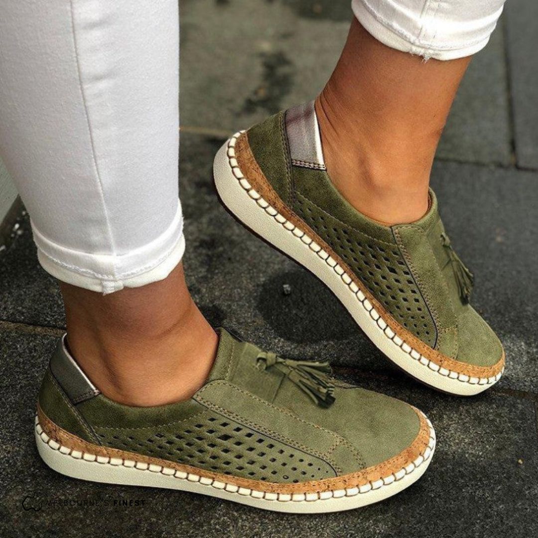Comfort Walk | Women's Shoes - Orthopedic Slip-Ons with Cushioned Support | Breathable Design for All-Day Comfort