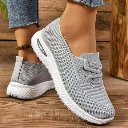 Comfort Walk | Women's Slip-On Sneakers with Breathable Mesh Design | Stylish Support for Sensitive Feet