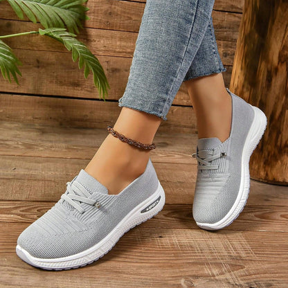 Comfort Walk | Women's Slip-On Sneakers with Breathable Mesh Design | Stylish Support for Sensitive Feet