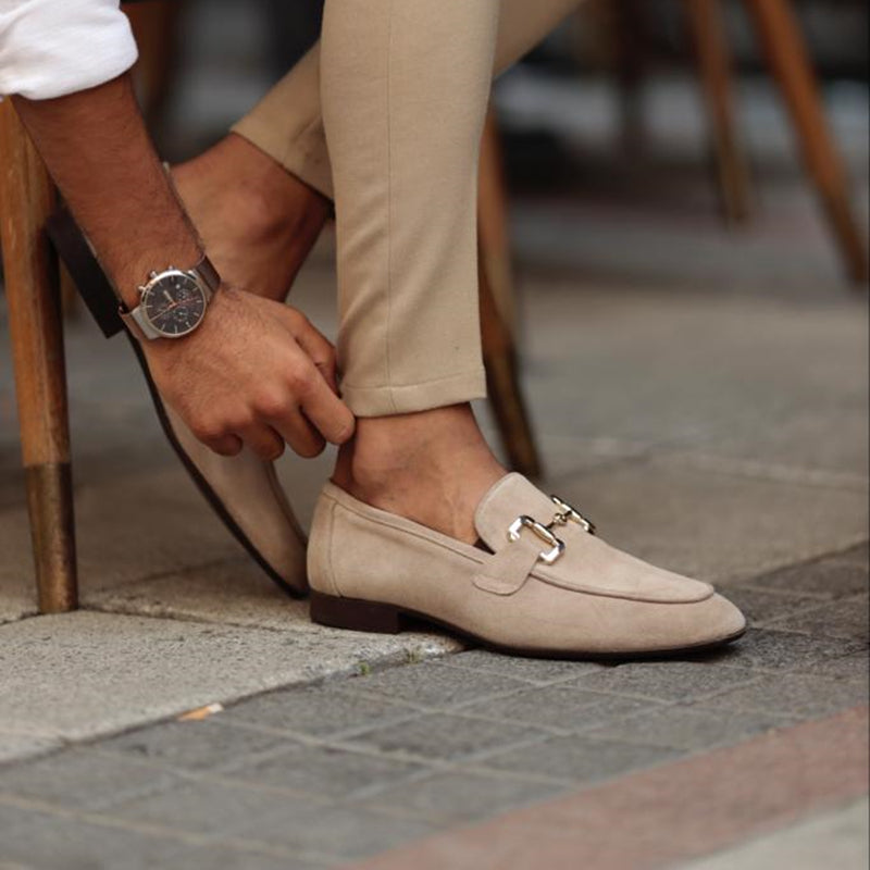 Connor | Men's Penny Loafers with Metal Detailing | Comfortable Slip-On Design for Effortless Summer Style