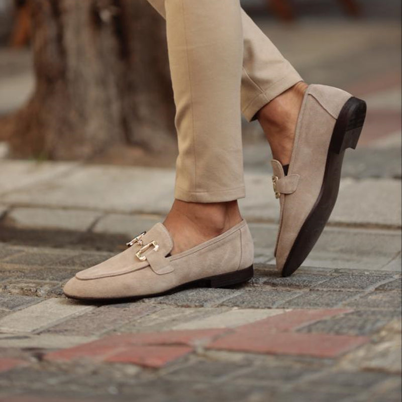 Connor | Men's Penny Loafers with Metal Detailing | Comfortable Slip-On Design for Effortless Summer Style