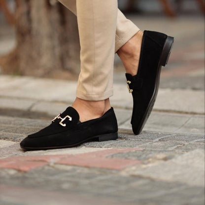 Connor | Men's Penny Loafers with Metal Detailing | Comfortable Slip-On Design for Effortless Summer Style
