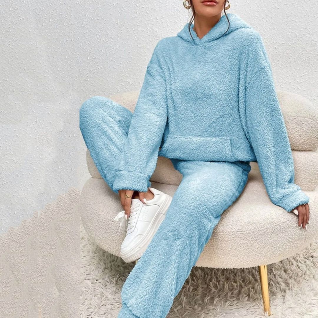 Cozy Collection | Women's Loungewear Set with Hooded Top & Pants | Stylish Comfort for Effortless Spring Days