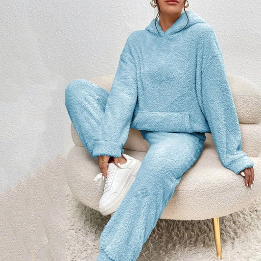 Cozy Collection | Women's Loungewear Set with Hooded Top & Pants | Stylish Comfort for Effortless Spring Days