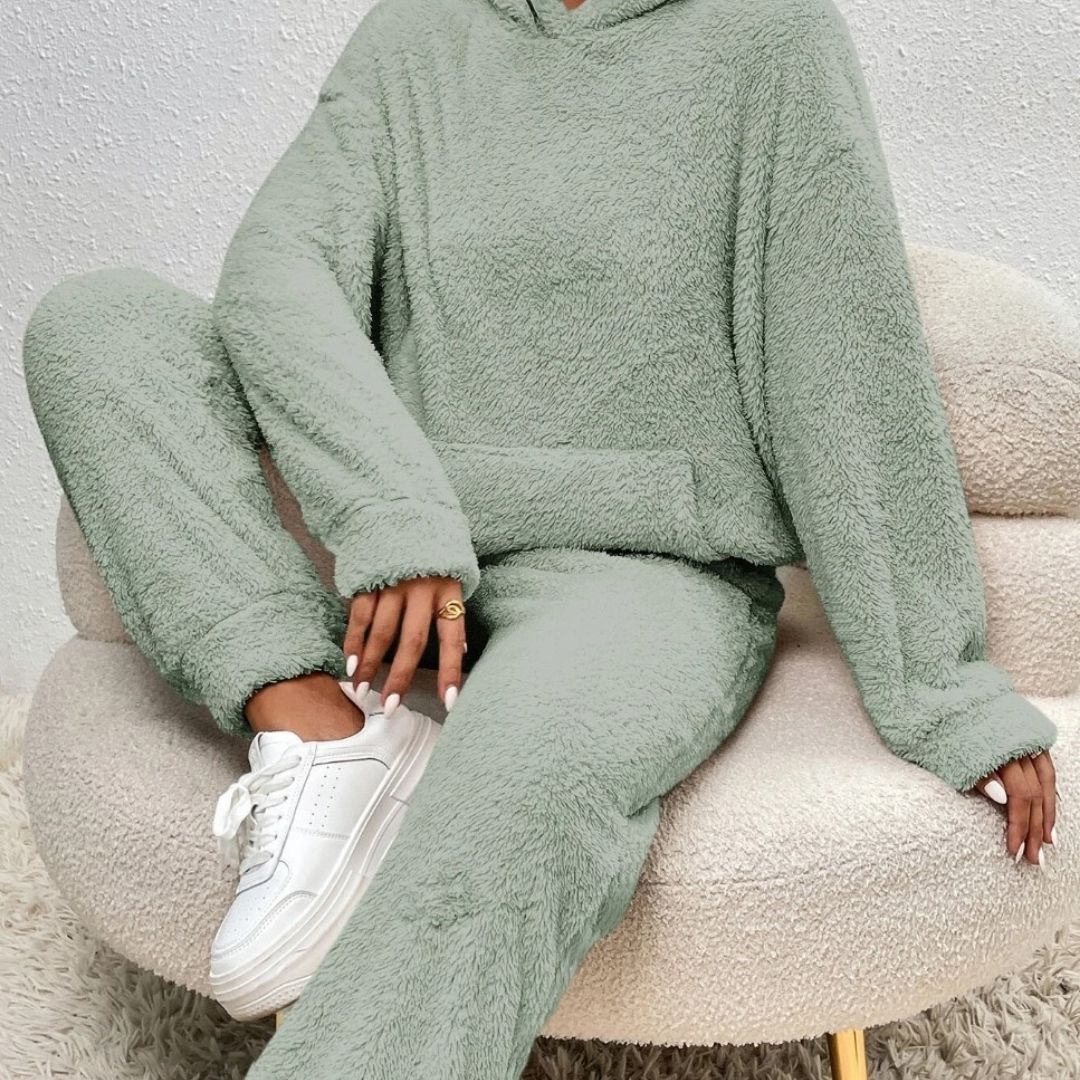Cozy Collection | Women's Loungewear Set with Hooded Top & Pants | Stylish Comfort for Effortless Spring Days
