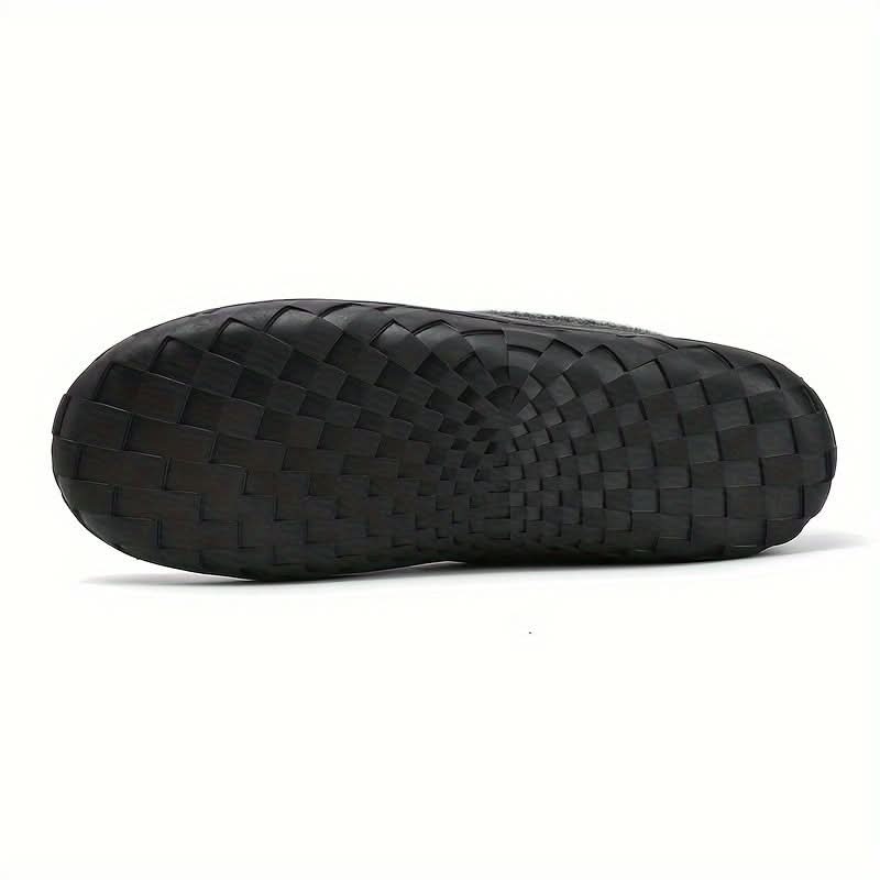 Wool-Lined Indoor Loafer Slippers — Warm Slip-On Home Shoes 8