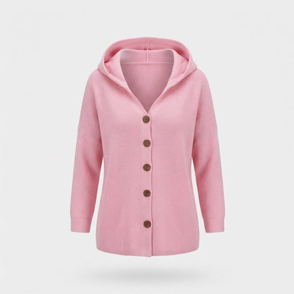 Cozy Long Sleeve Hooded Jacket with Relaxed Fit | Versatile Cardigan for Everyday Comfort