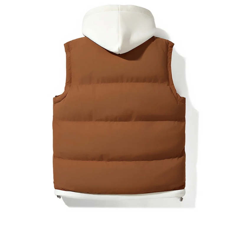 Cozy Puffer Gilet | Soft Shell Hooded Design with Insulated Lining for Warm Layering
