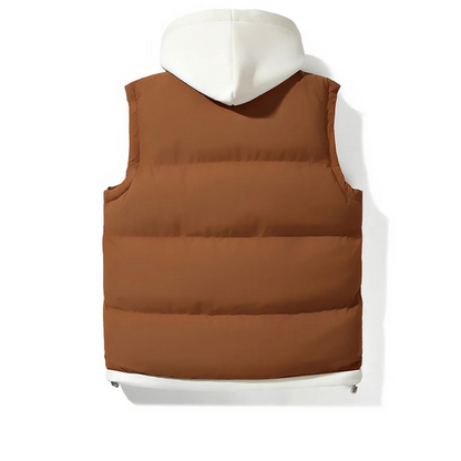 Cozy Puffer Gilet | Soft Shell Hooded Design with Insulated Lining for Warm Layering