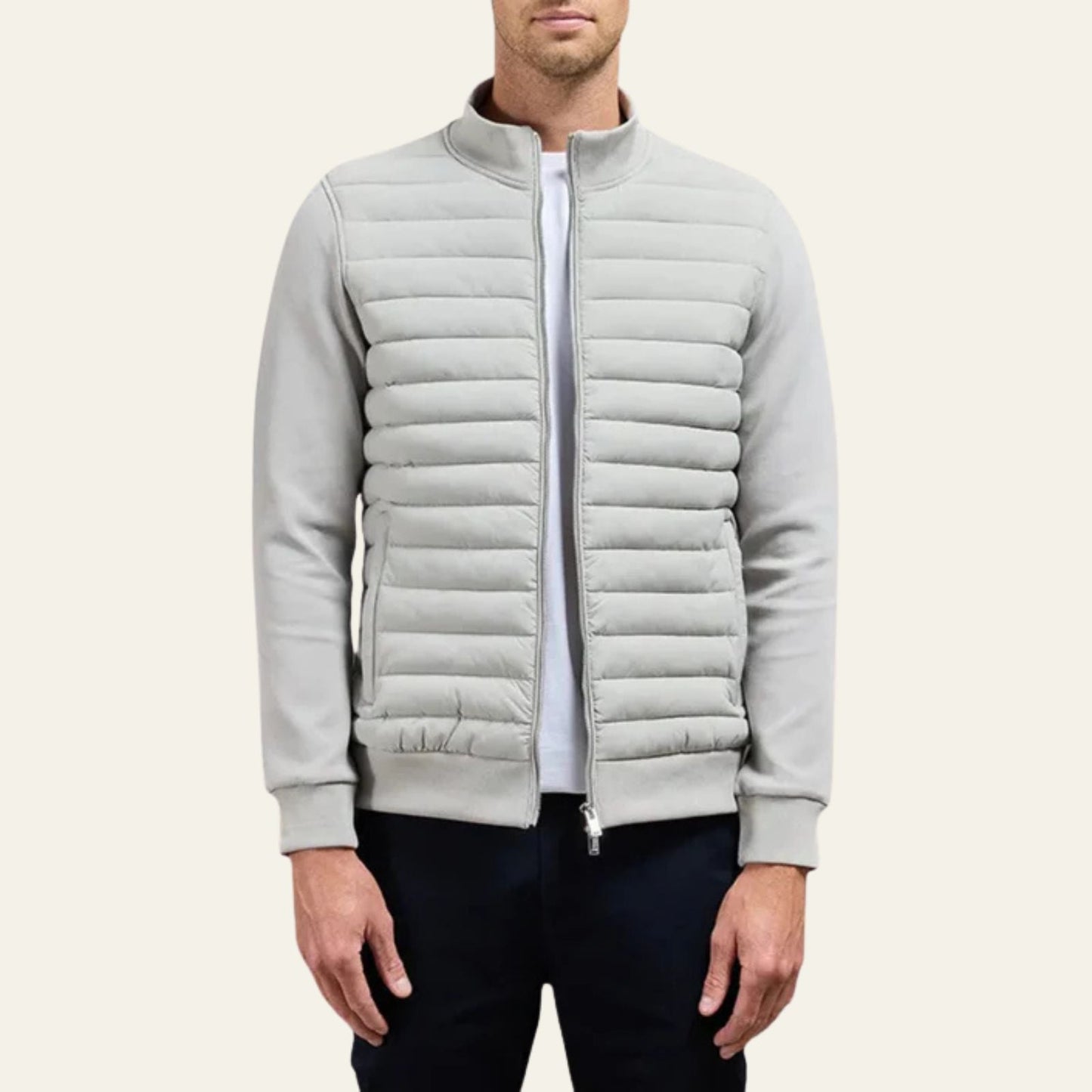 Dante Collection | Men's Puffer Jacket with Soft-Touch Sleeves | Stylish Comfort for Urban Adventures