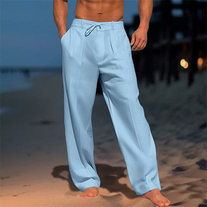 Darren | Men's Pants with Adjustable Drawstring Waist | Lightweight Casual Joggers for Spring Comfort