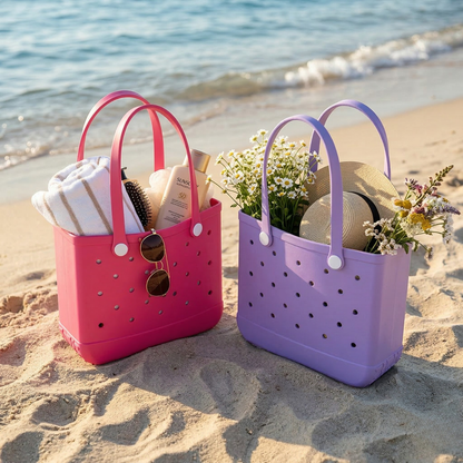 EVA Beach Tote Bag | Waterproof Design with Ventilation Holes | Spacious Beach Bag for Women