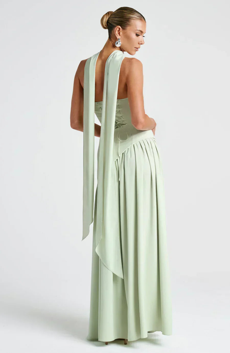 Elegant Asymmetric Maxi Dress for Women with Fitted Silhouette | Perfect Long Dress for Weddings and Formal Events