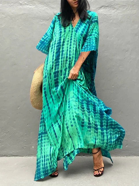 Elegant Caftan | Maxi Dress for Women with Breezy Flowing Silhouette | Perfect for Summer Outings
