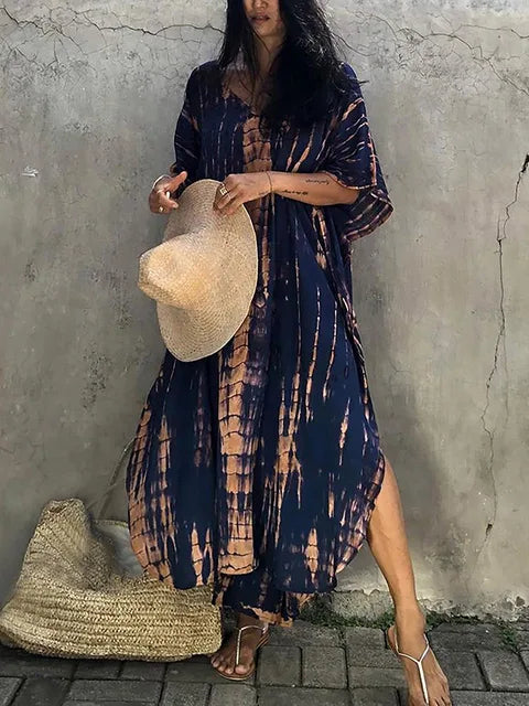 Elegant Caftan | Maxi Dress for Women with Breezy Flowing Silhouette | Perfect for Summer Outings