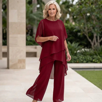 Elegant Co Ord Set | Women's Two Piece Set with Flattering Draped Top | Effortless Style for All-Day Comfort
