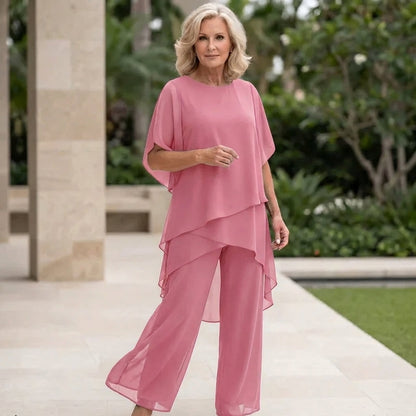 Elegant Co Ord Set | Women's Two Piece Set with Flattering Draped Top | Effortless Style for All-Day Comfort