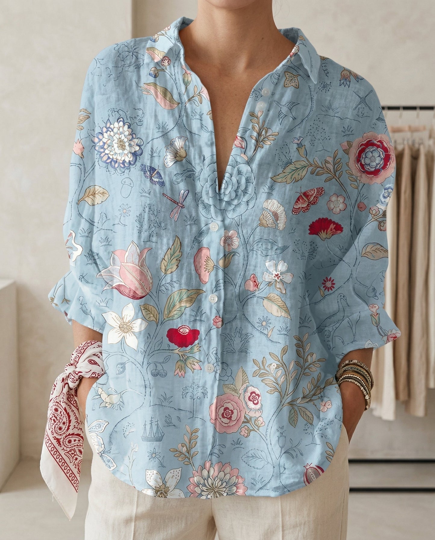 Elegant Collection | Women's Blouse with Lightweight Breathable Fabric | Effortless Everyday Style