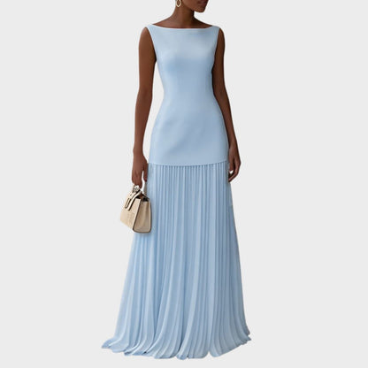 Elegant Collection | Women's Dress with Flowing Pleats | Timeless Formal Wear for Weddings and Events
