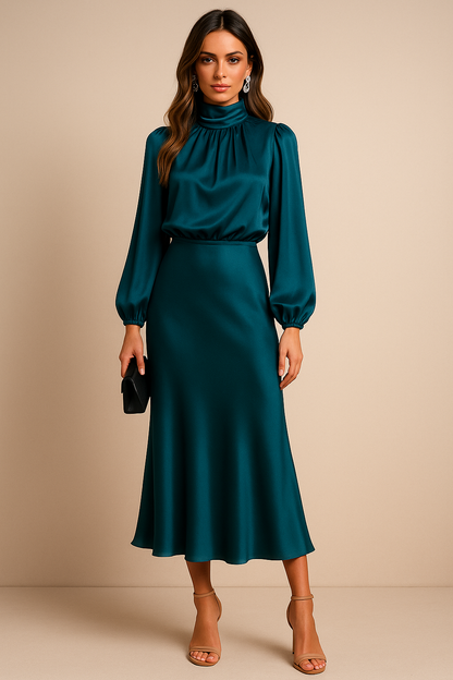 Elegant Collection | Women's Dress with High Waist Design | Timeless Formal Style for Effortless Sophistication