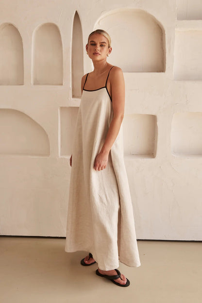 Elegant Collection | Women's Maxi Dress with Spaghetti Straps | Flowy Silhouette for Effortless Summer Style