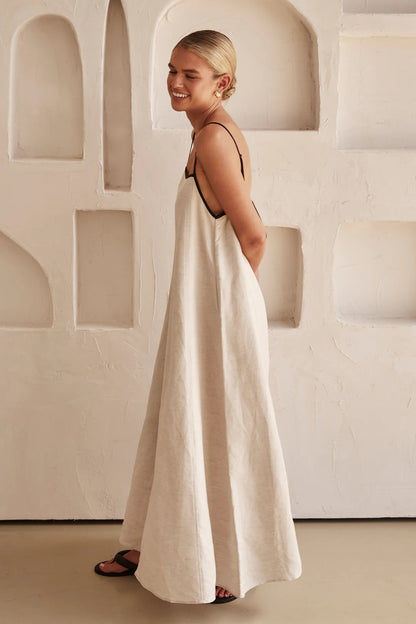 Elegant Collection | Women's Maxi Dress with Spaghetti Straps | Flowy Silhouette for Effortless Summer Style