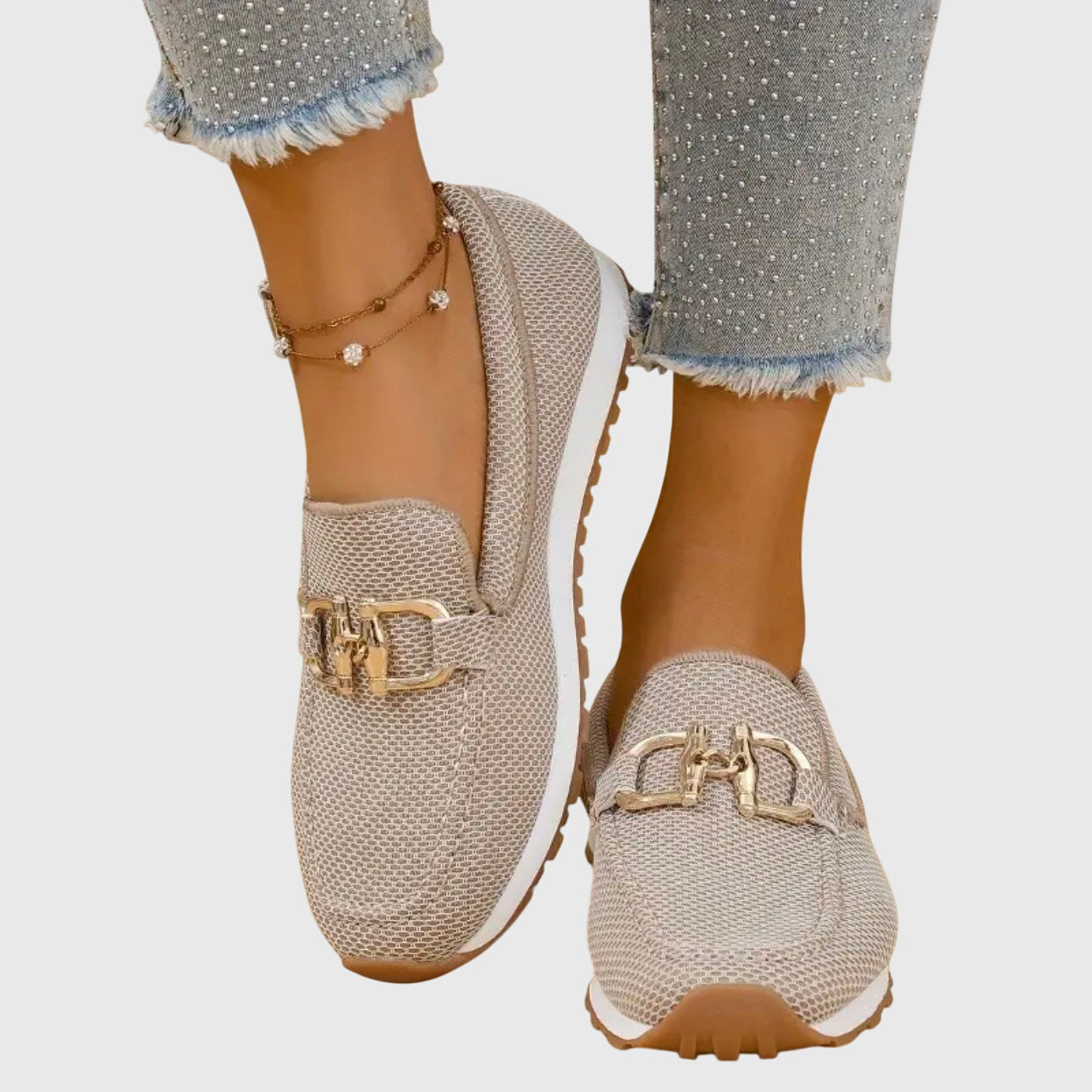 Elegant Comfort | Women's Black Loafers with Cushioned Support | Slip-On Design for All-Day Comfort