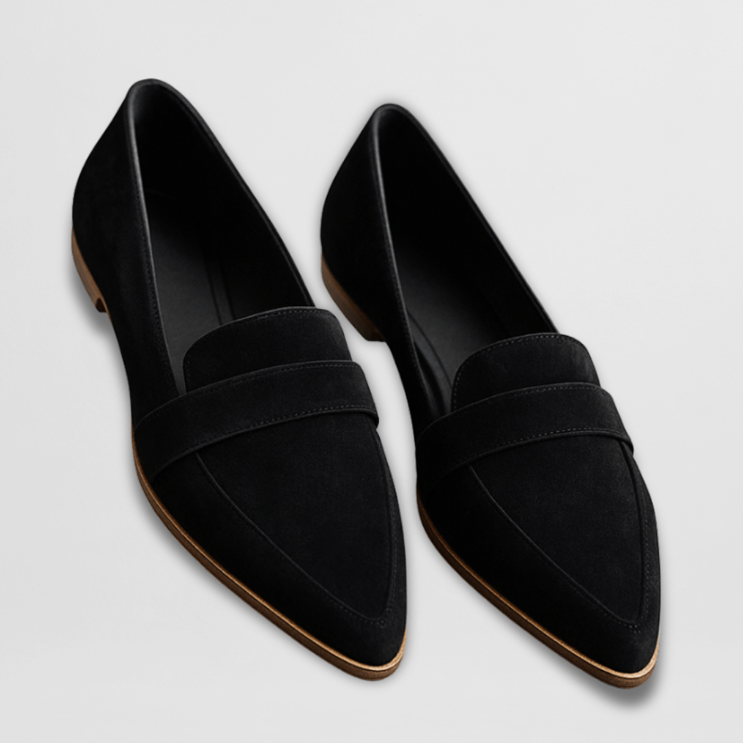 Elegant Comfort | Women's Loafers with Orthopedic Cushioned Insole | Soft Suede for All-Day Comfort