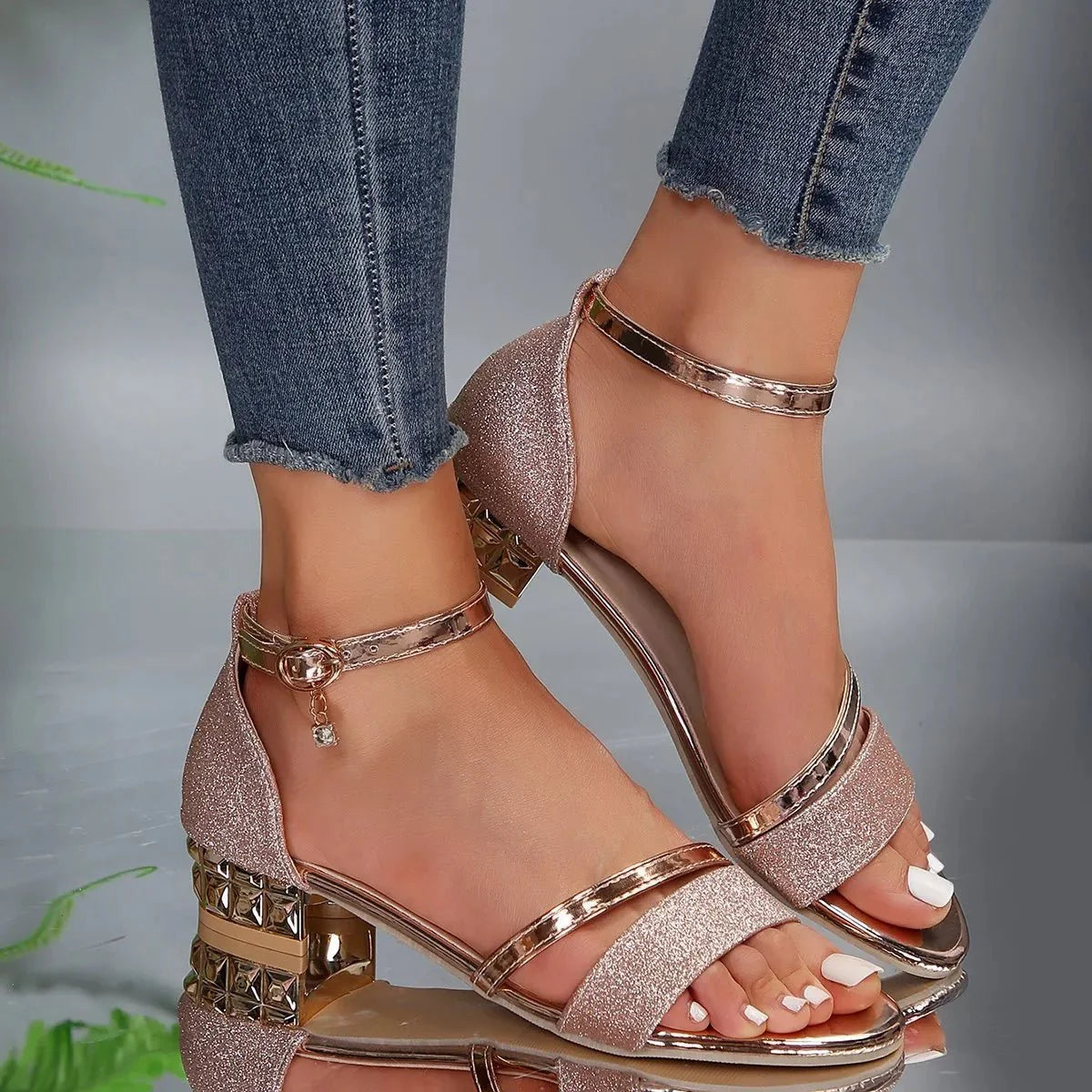 Elegant Comfort | Women's Sandals with Orthopedic Design & Adjustable Straps | Stylish Footwear for All-Day Support