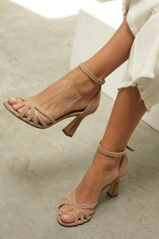 Elegant Patchwork White Heels for Women with Comfortable Fit | Stylish Peep Toe Design for Effortless Summer Chic
