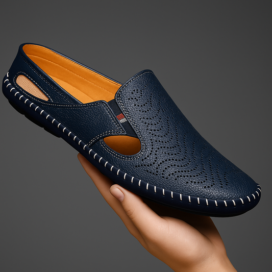 Elegant Sandals for Women | Genuine Leather with Cushioned Footbed | Stylish Comfort for Daily Wear