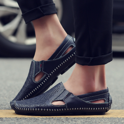 Elegant Sandals for Women | Genuine Leather with Cushioned Footbed | Stylish Comfort for Daily Wear