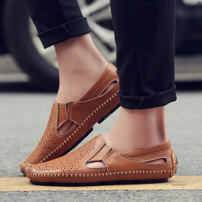 Elegant Sandals for Women | Genuine Leather with Cushioned Footbed | Stylish Comfort for Daily Wear