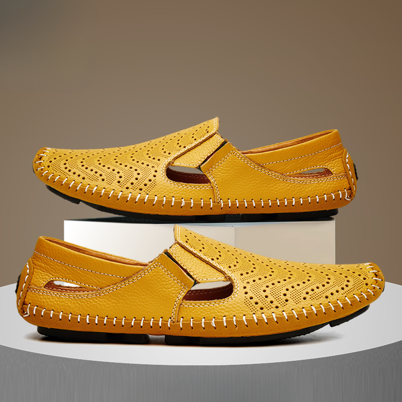 Elegant Sandals for Women | Genuine Leather with Cushioned Footbed | Stylish Comfort for Daily Wear