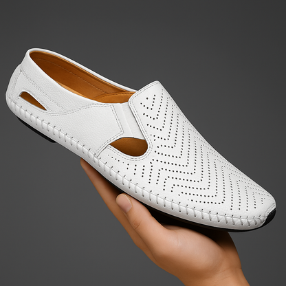 Elegant Sandals for Women | Genuine Leather with Cushioned Footbed | Stylish Comfort for Daily Wear