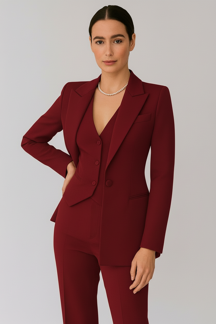 Elegant Tailored Women's Suit Set with Structured Design | Versatile Summer Outfit for Effortless Style