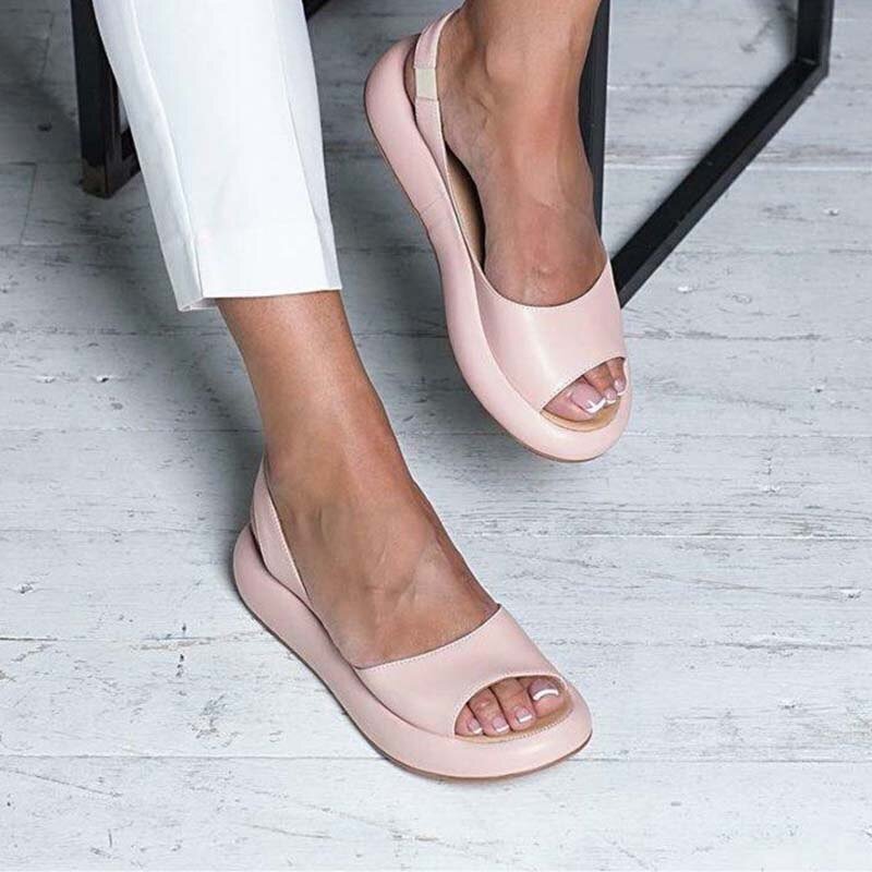 Elina | Summer Sandals for Women with Soft Microfiber Upper | Comfortable Slip-On Design for All-Day Wear