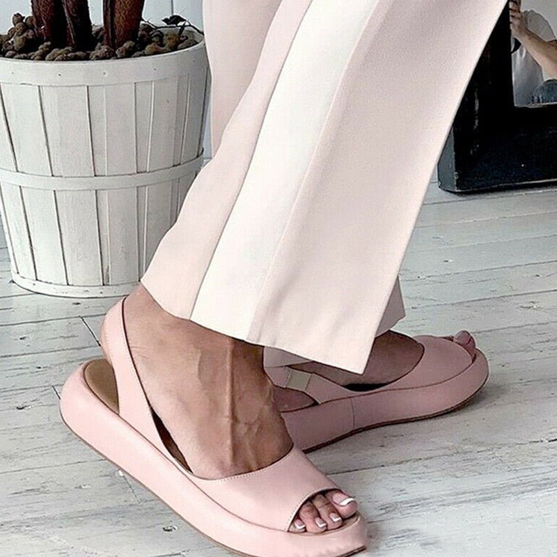 Elina | Summer Sandals for Women with Soft Microfiber Upper | Comfortable Slip-On Design for All-Day Wear