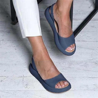 Elina | Summer Sandals for Women with Soft Microfiber Upper | Comfortable Slip-On Design for All-Day Wear