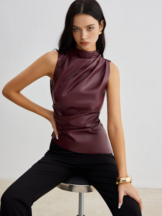 Ella Collection | Women's High Neck Tank Top with Sleek Design | Effortless Style for Summer Outings