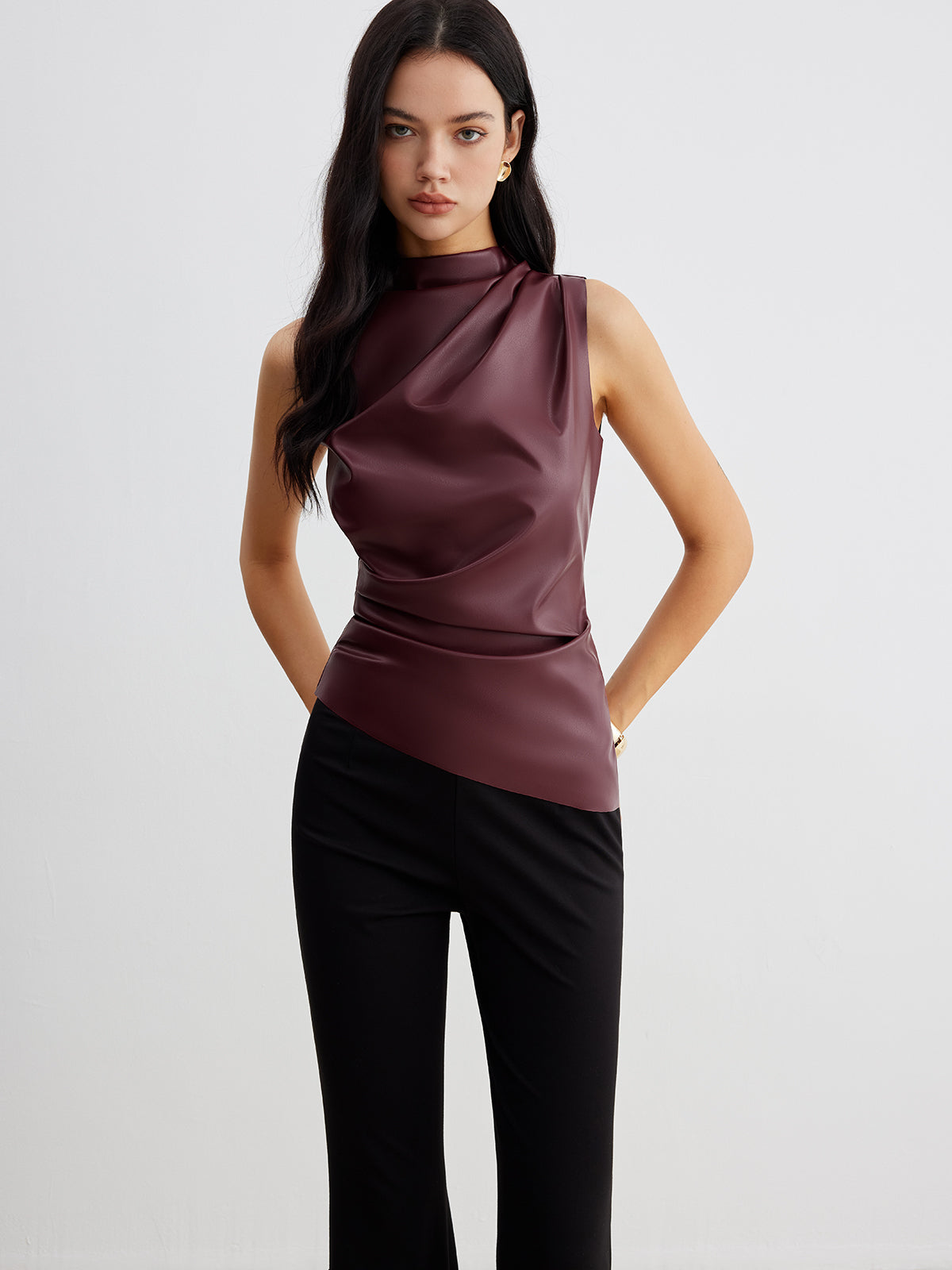 Ella Collection | Women's High Neck Tank Top with Sleek Design | Effortless Style for Summer Outings